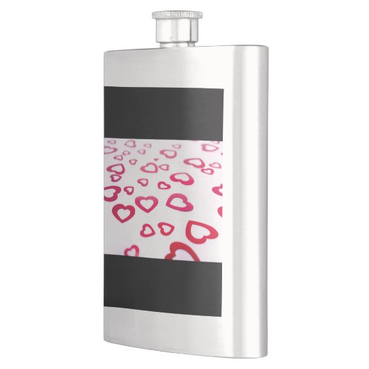 Rote Herzen Flachmann (Links)