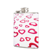 Rote Herzen Flachmann (Links)