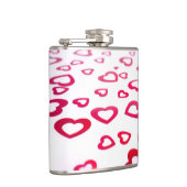 Rote Herzen Flachmann (Rechts)