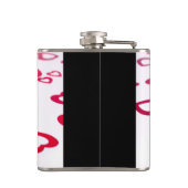 Rote Herzen Flachmann (Rückseite)