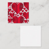 ROTE HERZEN FÜR DEN VALENTINTAG MITTEILUNGSKARTE (Vorne/Hinten)