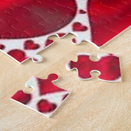ROTE HERZEN FÜR DEN VALENTINTAG PUZZLE (Seite)