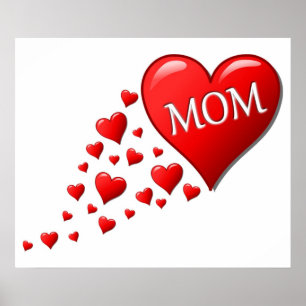ROTE HERZEN FÜR DIE MAMA POSTER