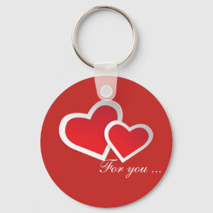 Rote Herzen für Sie ... Schlüsselanhänger für Scha