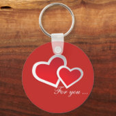 Rote Herzen für Sie ... Schlüsselanhänger für Scha (Vorderseite)