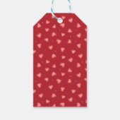 Rote Herzen Geschenkanhänger (Vorderseite)