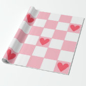 Rote Herzen Geschenkpapier (Ungerollt)