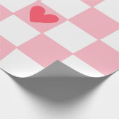 Rote Herzen Geschenkpapier (Ecke)