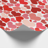 Rote Herzen Geschenkpapier (Ecke)
