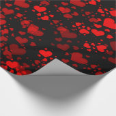rote Herzen Geschenkpapier (Ecke)