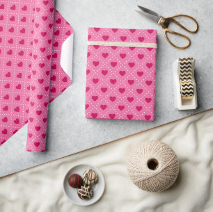 Rote Herzen Geschenkpapier