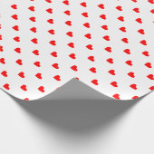 Rote Herzen Geschenkpapier (Ecke)