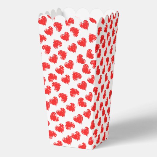 Rote Herzen Geschenkschachtel (Rückseite)