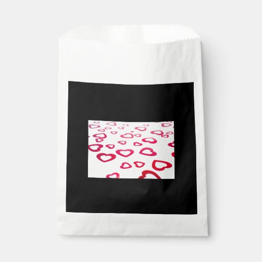Rote Herzen Geschenktütchen (Vorderseite)