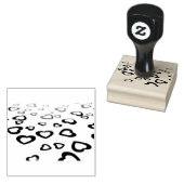 Rote Herzen Gummistempel (Stempel)