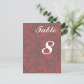 Rote Herzen Hochzeitskarten Postkarte (Stehend Vorderseite)