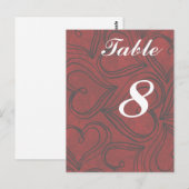 Rote Herzen Hochzeitskarten Postkarte (Vorne/Hinten)