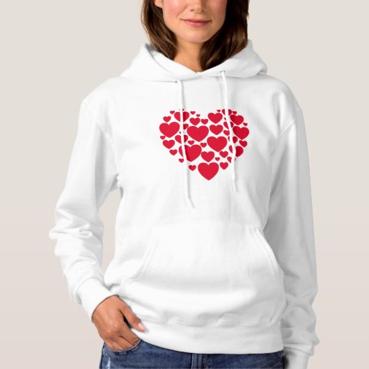 Rote Herzen, Hoodie (Vorderseite)