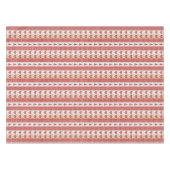 Rote Herzen, Karo, Weihnachtsbaumen Land Tischdecke (Vorderseite (Horizontal))