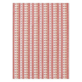 Rote Herzen, Karo, Weihnachtsbaumen Land Tischdecke (Vorderseite)