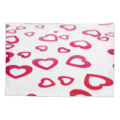 Rote Herzen Kissenbezug (Rückseite)