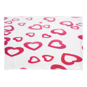 Rote Herzen Kissenbezug