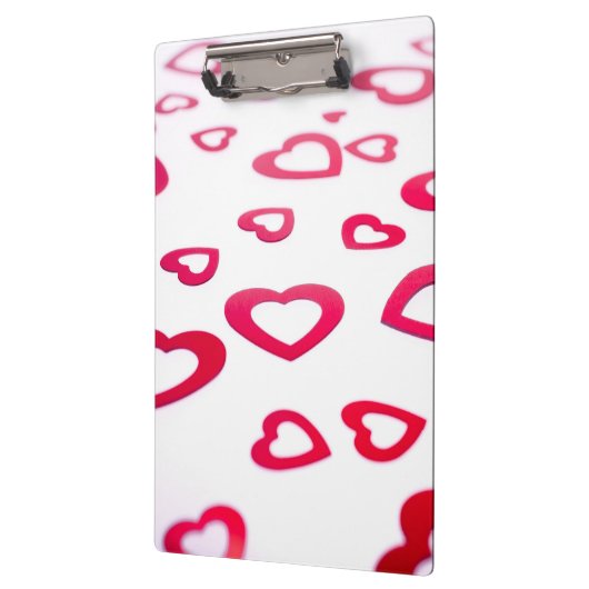 Rote Herzen Klemmbrett (Links)