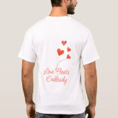 Rote Herzen Kunst T-Shirt (Rückseite)
