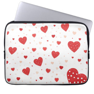 rote Herzen Laptopschutzhülle