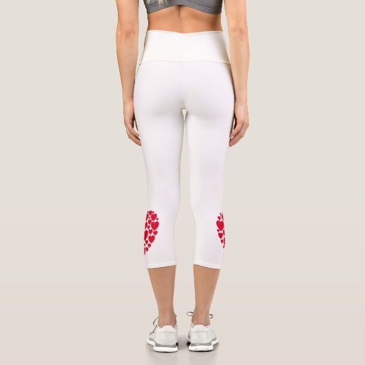 Rote Herzen, Leggings (Rückseite)