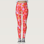 Rote Herzen Leggings (Vorderseite)