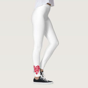 Rote Herzen, Leggings