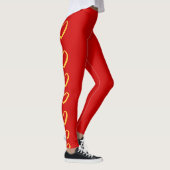 Rote Herzen Leggings (Rechts)