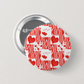 Rote Herzen, Liebe. Button (Vorne & Hinten)
