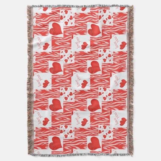 Rote Herzen, Liebe. Decke (Vorderseite Vertikal)