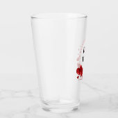 Rote Herzen Liebe Einzigartig Trinkgläser-Tumbler Glas (Rechts)