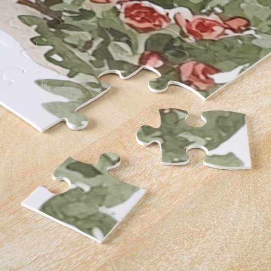 Rote Herzen Liebe liegt in der Luft Puzzle (Seite)