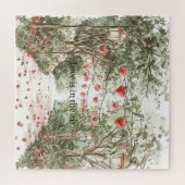 Rote Herzen Liebe liegt in der Luft Puzzle (Horizontal)