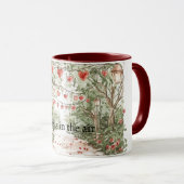 Rote Herzen Liebe liegt in der Luft Tasse (VorderseiteRechts)