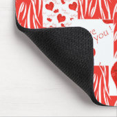 Rote Herzen, Liebe. Mousepad (Ecke)