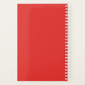 Rote Herzen, Liebe. Planer (Rückseite)