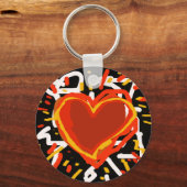 rote Herzen, Liebe Schlüsselanhänger (Vorderseite)