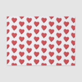 Rote Herzen Liebe Seidenpapier (Vorderseite)