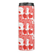 Rote Herzen, Liebe. Thermosbecher (Rückseite)