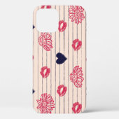 Rote Herzen, Lippen, Gänsehaut. Case-Mate iPhone Hülle (Rückseite)