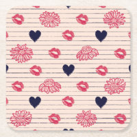 Rote Herzen, Lippen, Gänsehaut.