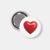Rote Herzen Magnet (Vorderseite/Rückseite)