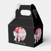 rote Herzen mit weißem Band für Hochzeiten gebunde Geschenkschachtel (Rückseite)