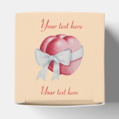 rote Herzen mit weißem Band für Hochzeiten gebunde Geschenkschachtel (Oben)