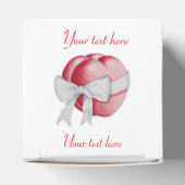 rote Herzen mit weißem Band für Hochzeiten gebunde Geschenkschachtel (Oben)